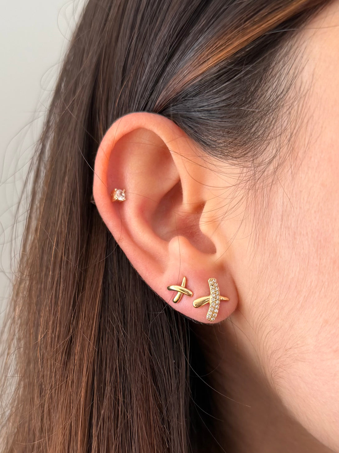Set Orecchini incrocio