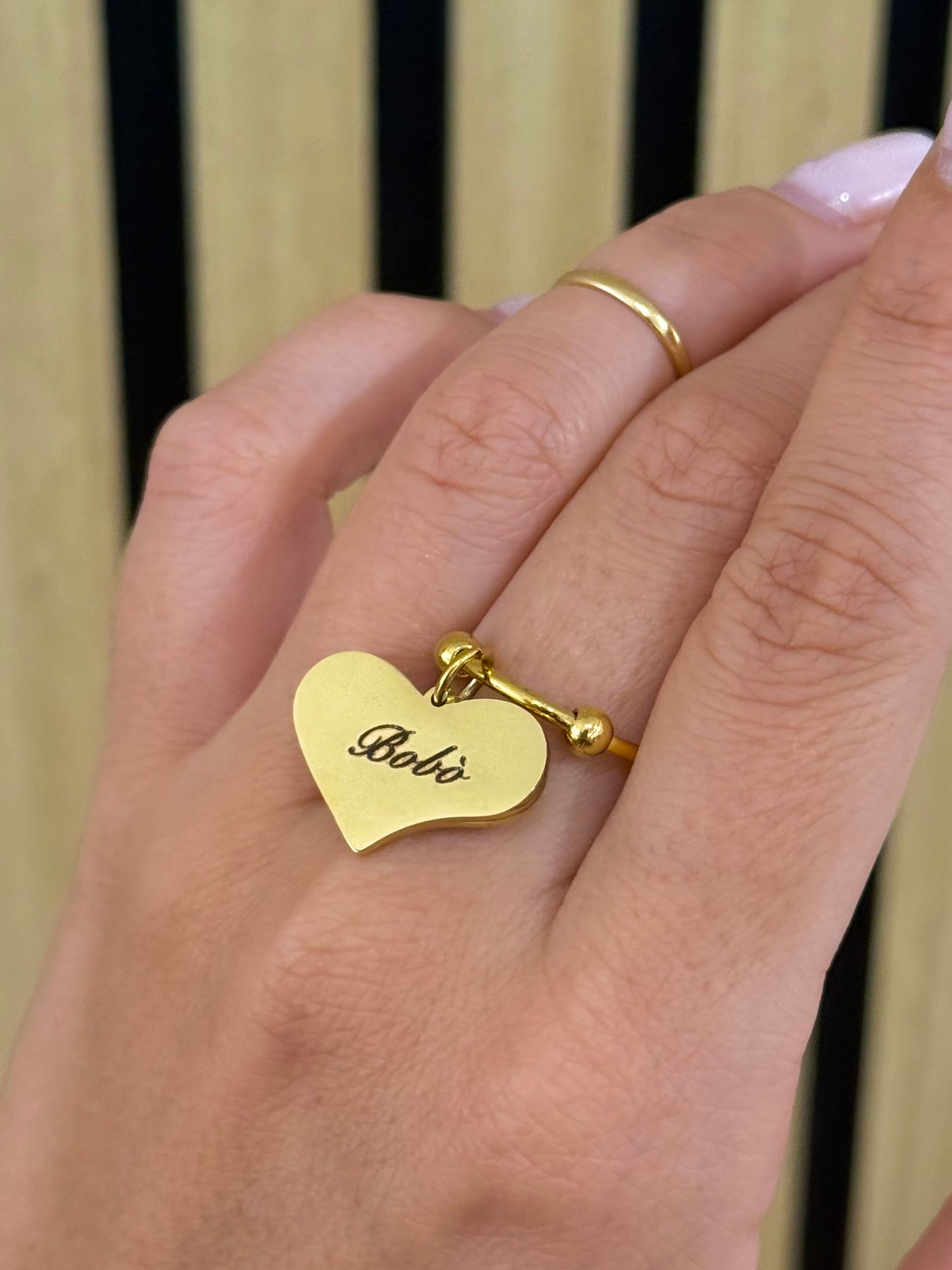 Anello Cuore personalizzabile - Bilè