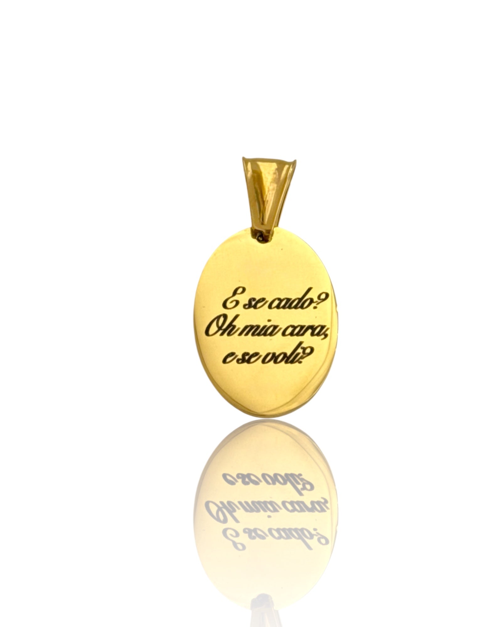 Ciondolo "E se cado? Oh mia cara, e se voli?" - Bilè