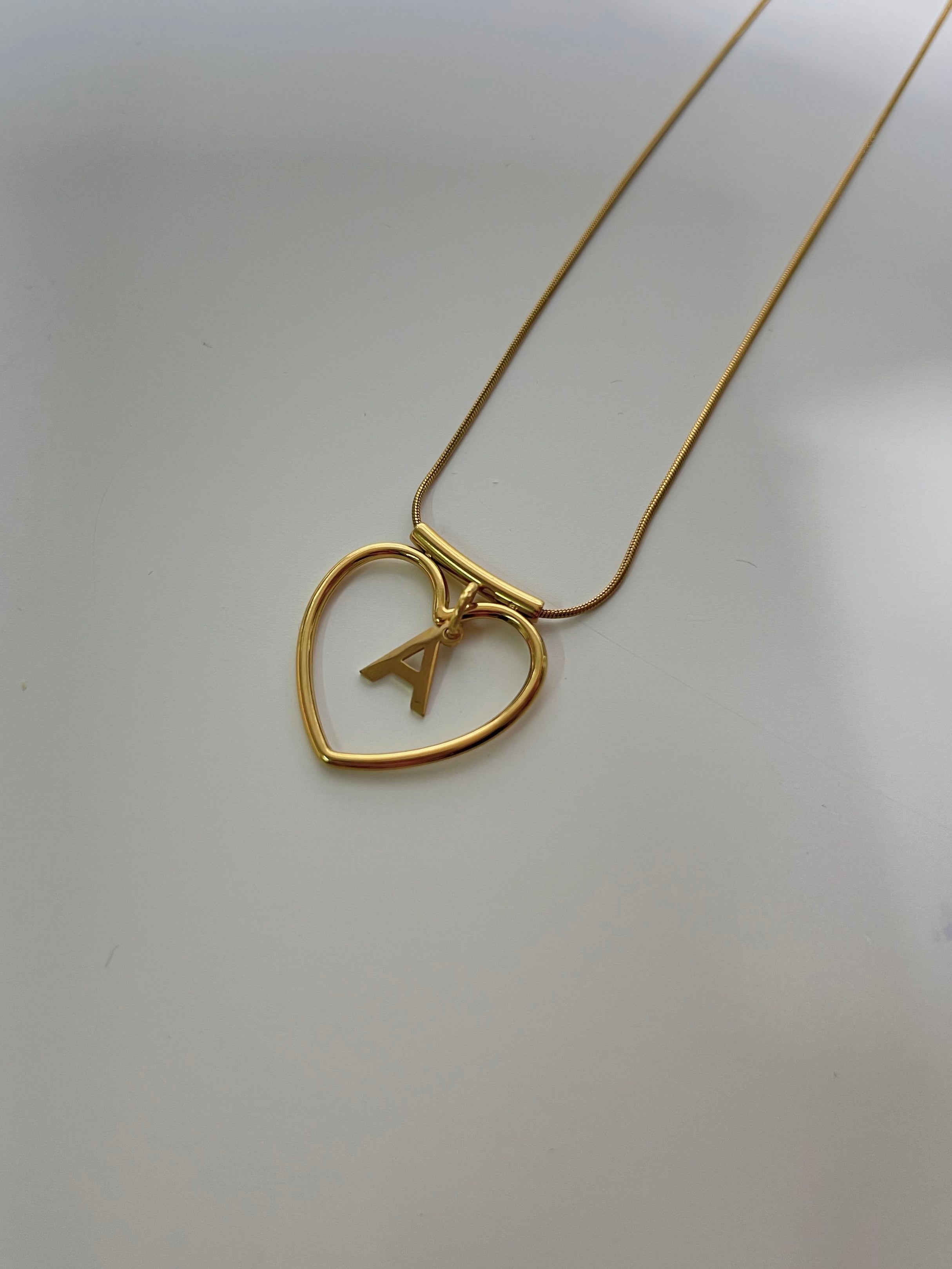 Collana cuore vuoto personalizzabile