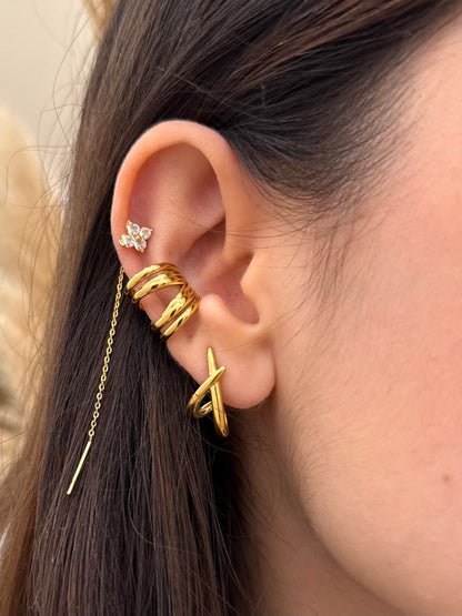 Orecchini Incrocio 1,5cm