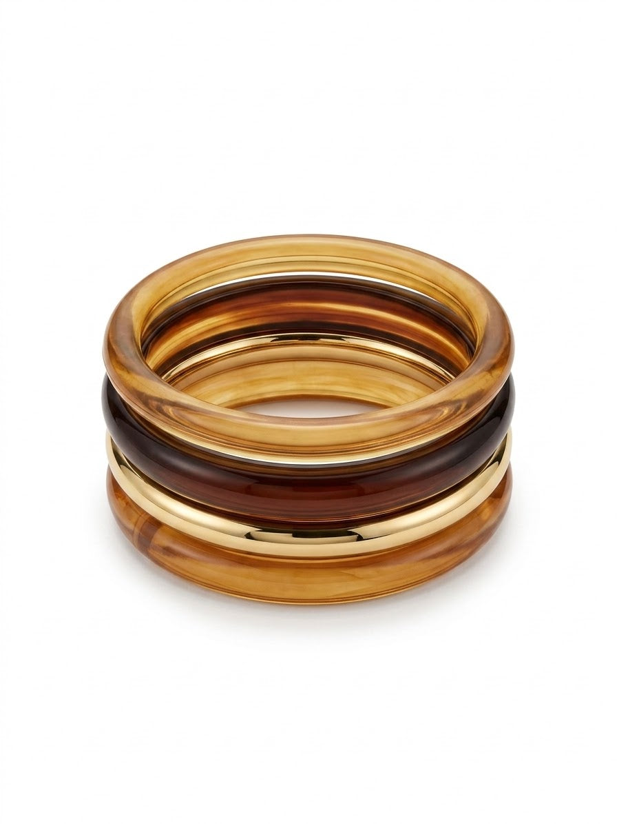 Set Bracciali Marble Amber