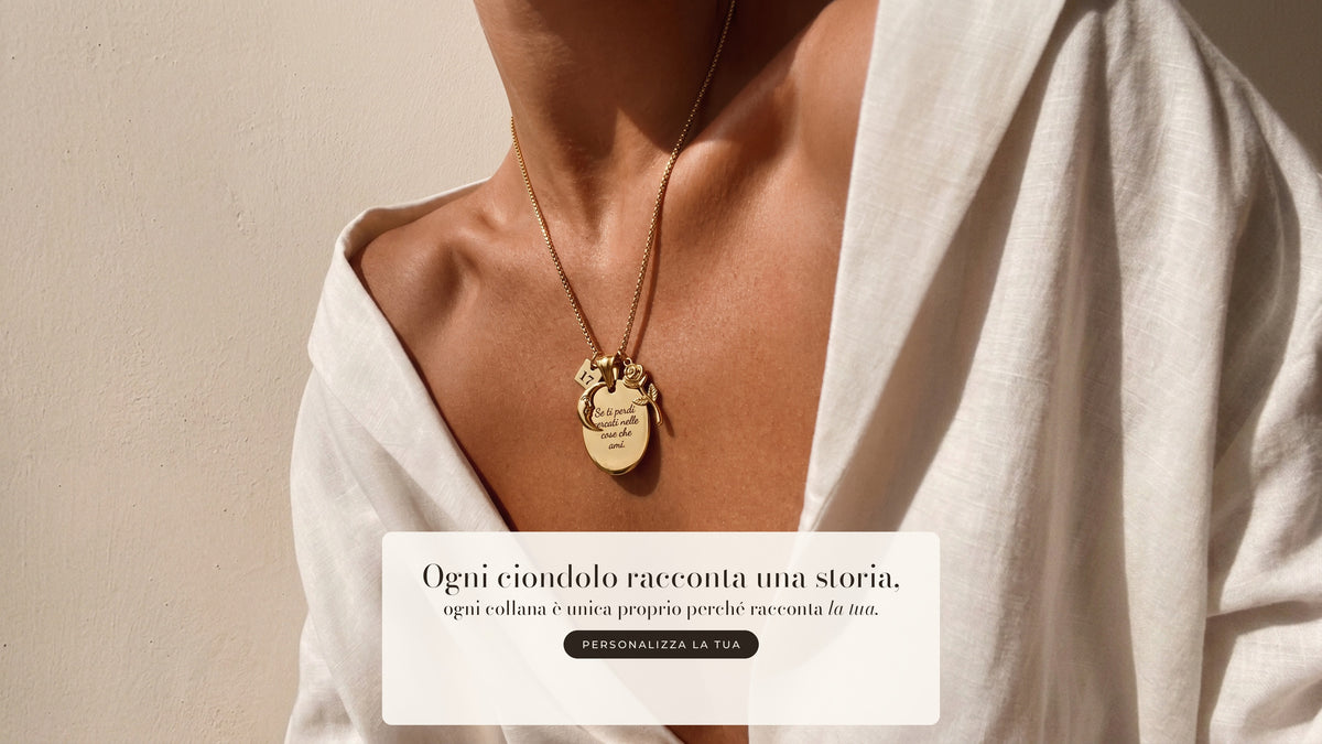 Collana personalizzata Bilè con ciondoli