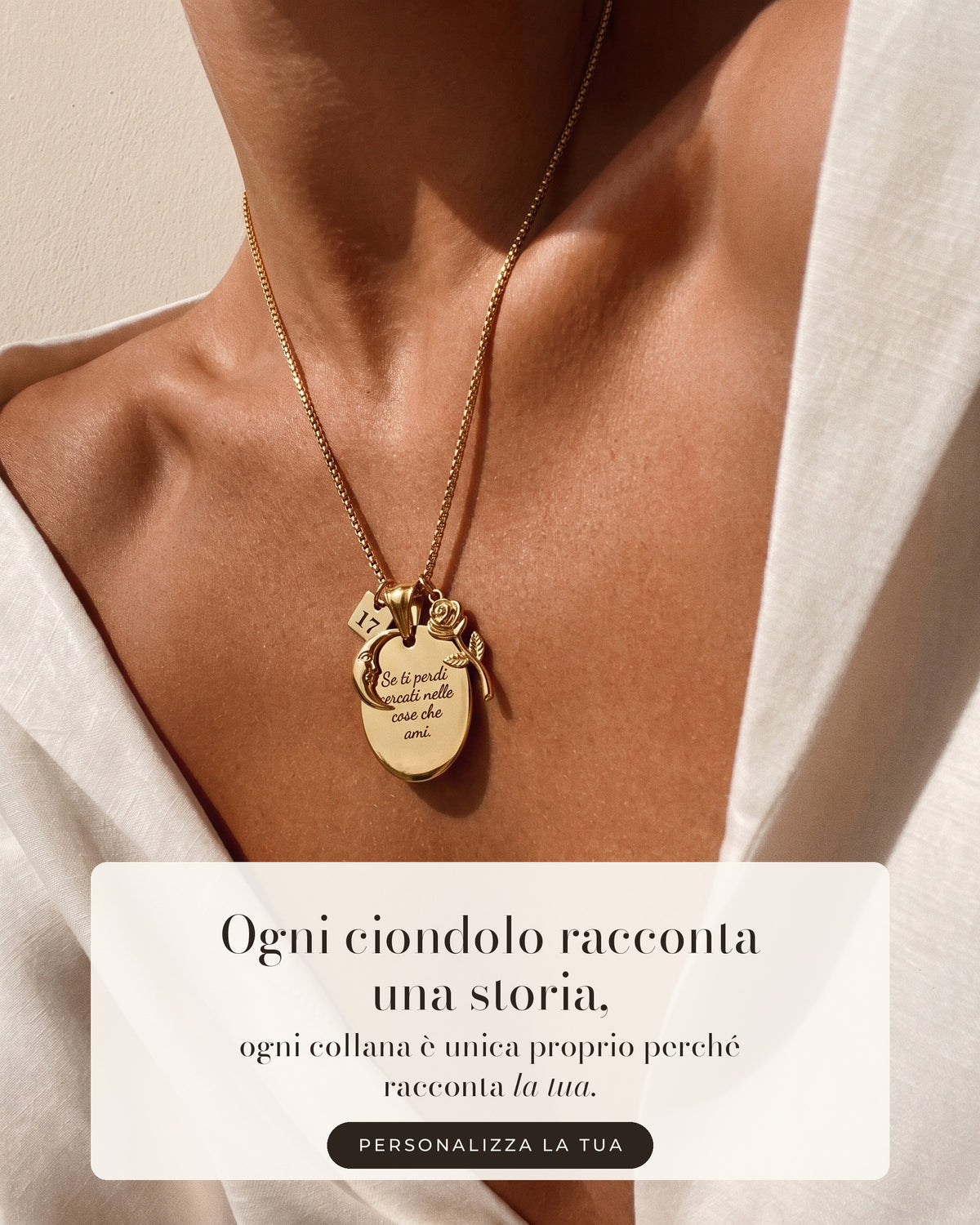 Collana personalizzata Bilè con ciondoli