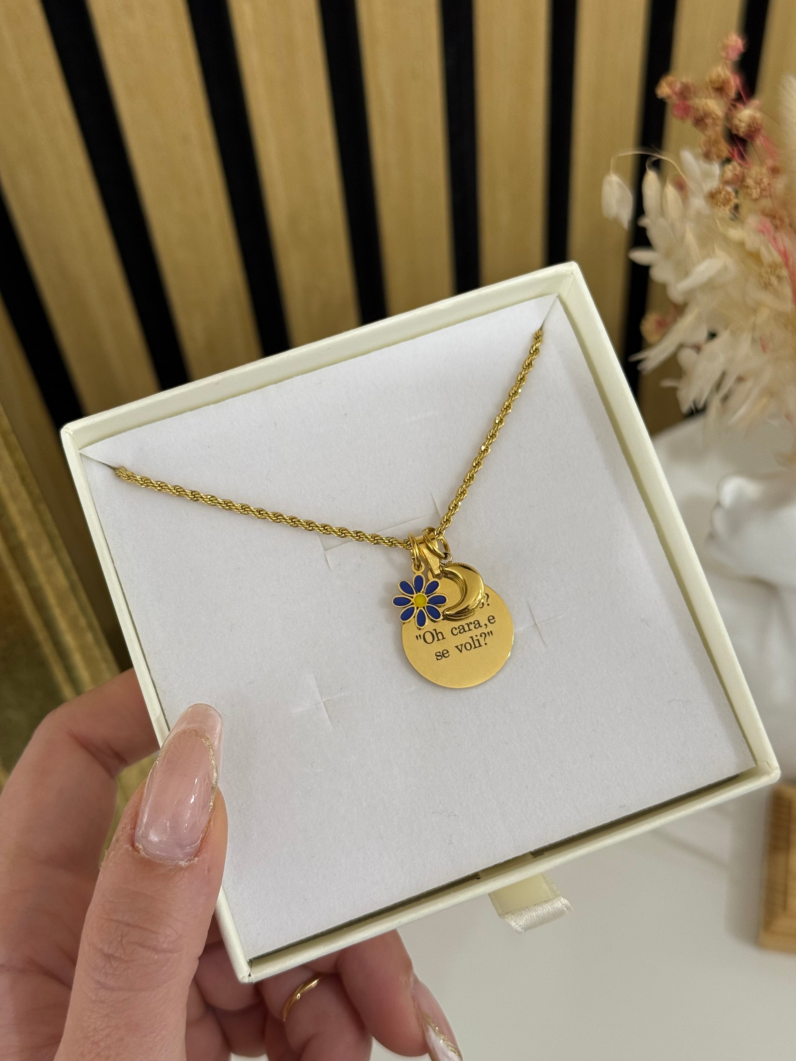 Ciondolo M’amo Blu smaltato