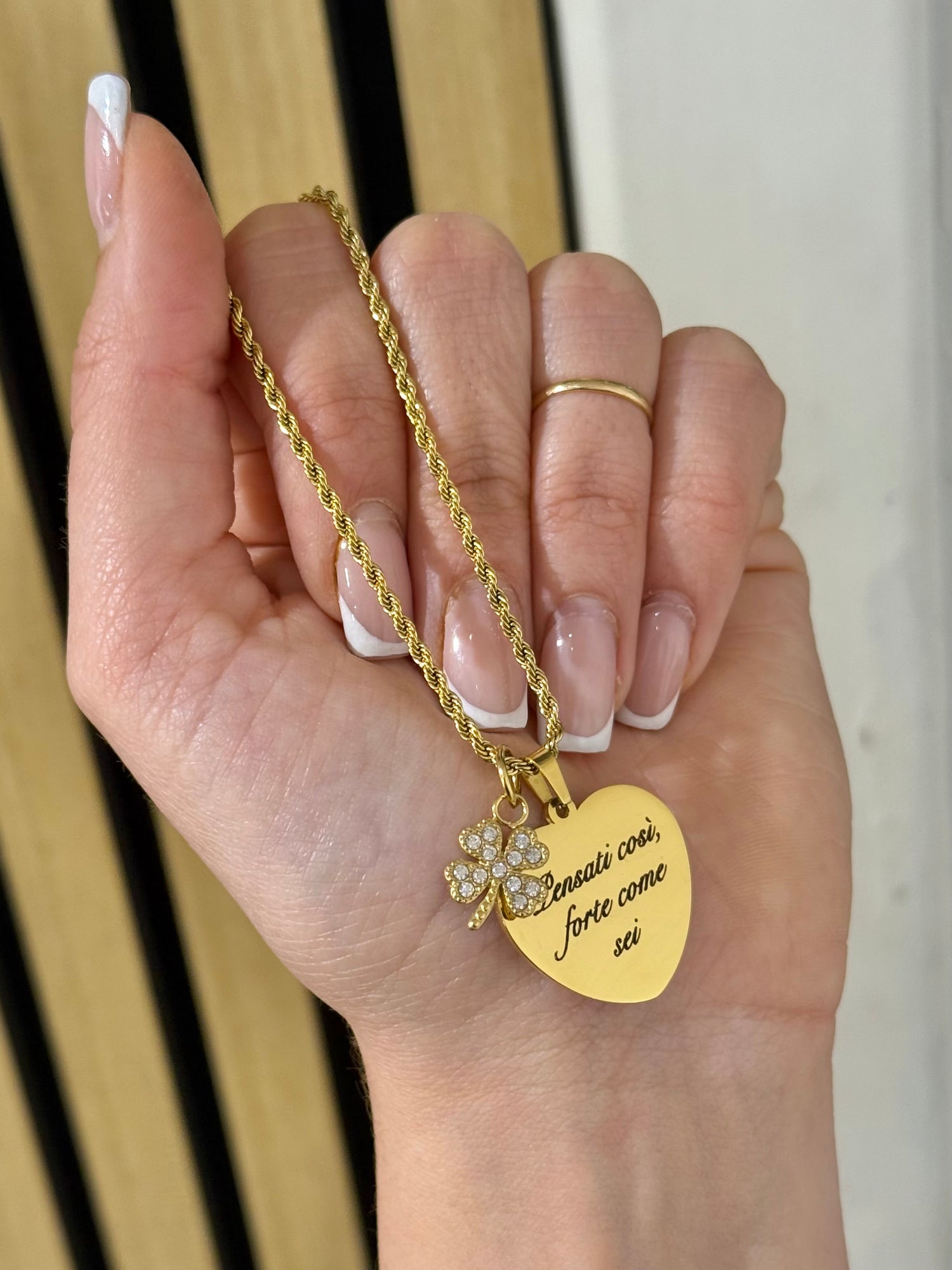 Ciondolo Cuore Piatto Personalizzabile - Bilè