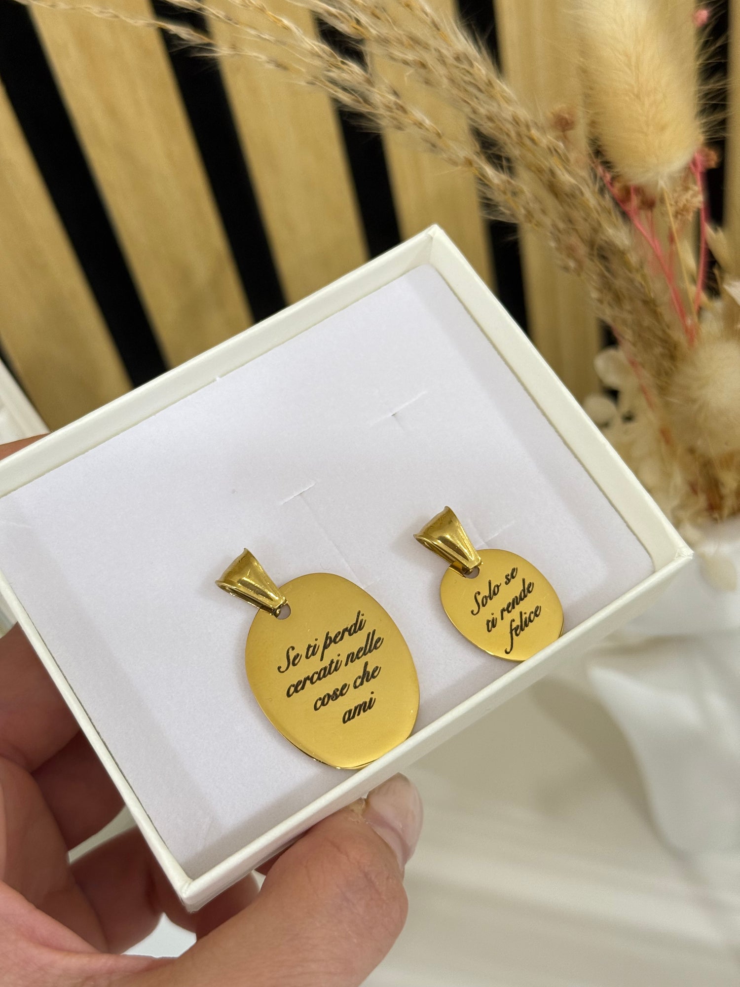 Ciondolo Solo se ti rende felice - Bilè