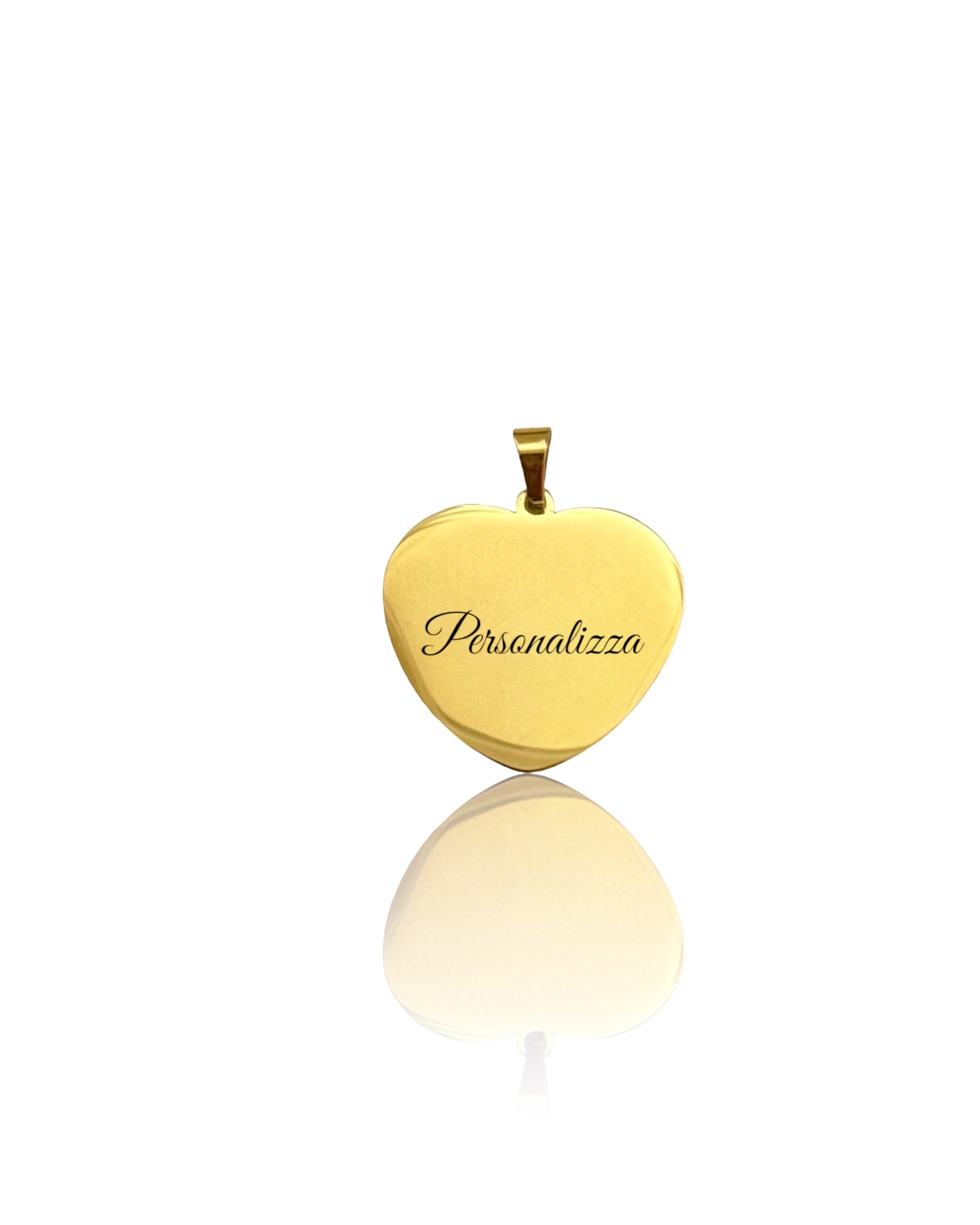 Ciondolo Cuore Piatto Personalizzabile - Bilè