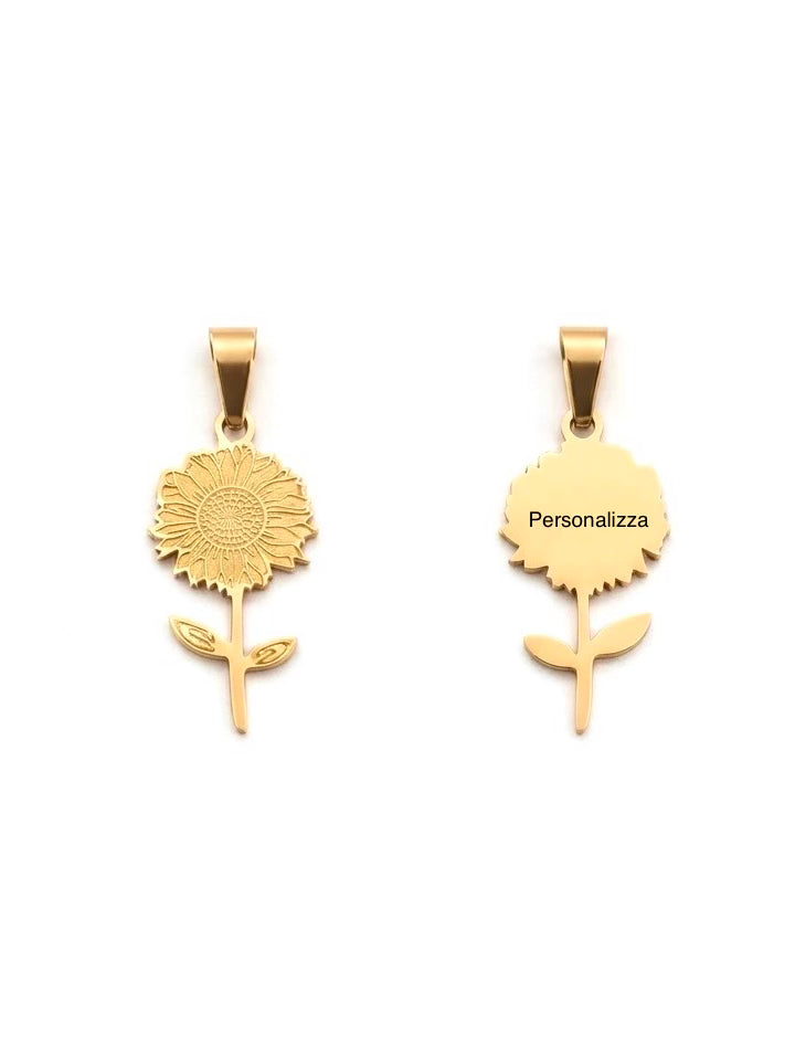 🌻 Ciondolo Rifiorire – Personalizzabile con incisione ✨