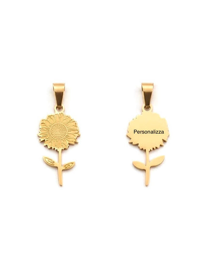 🌻 Ciondolo Rifiorire – Personalizzabile con incisione ✨