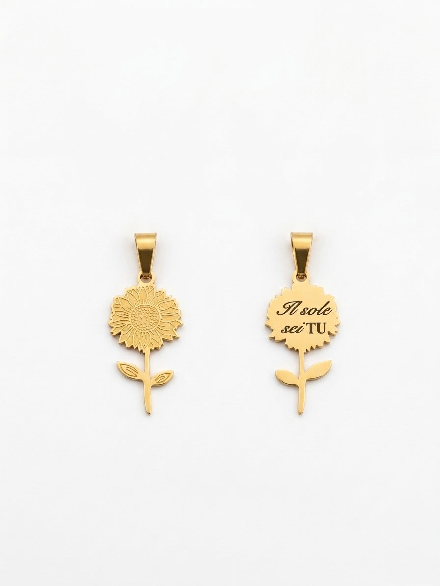 🌻 Ciondolo Rifiorire – Personalizzabile con incisione ✨