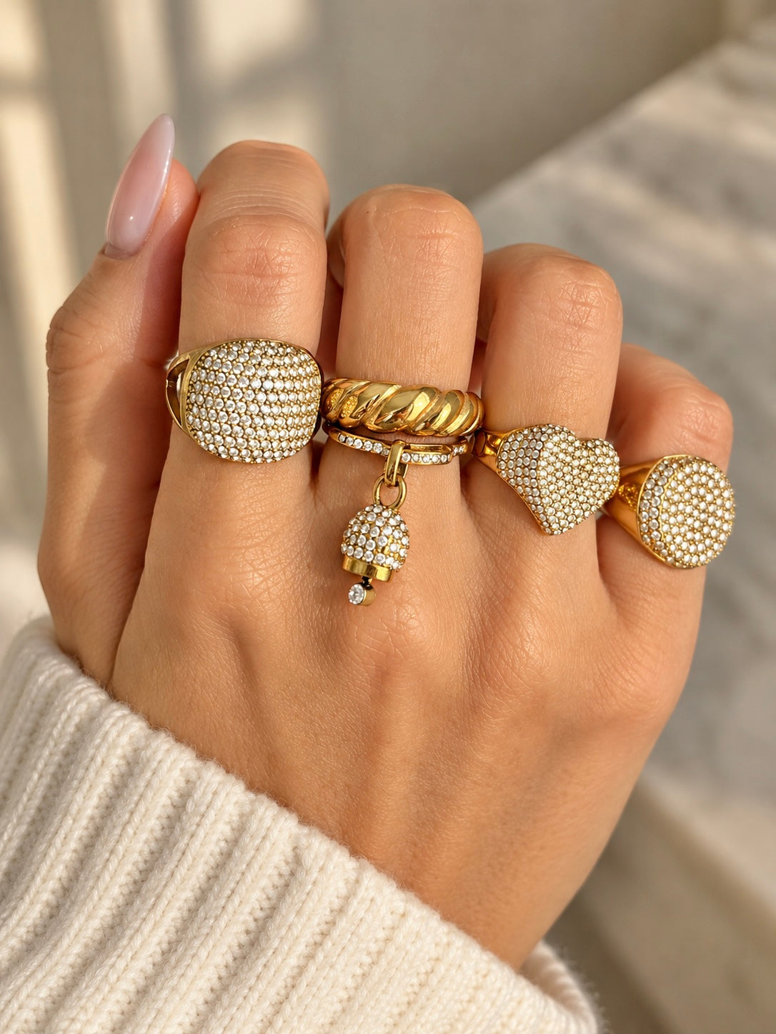 Anello Cross Regolabile