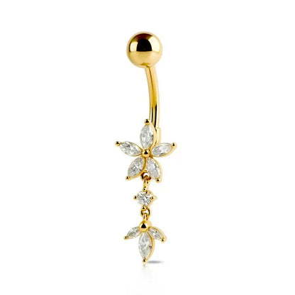 Piercing All’ombelico Flowers pendenti