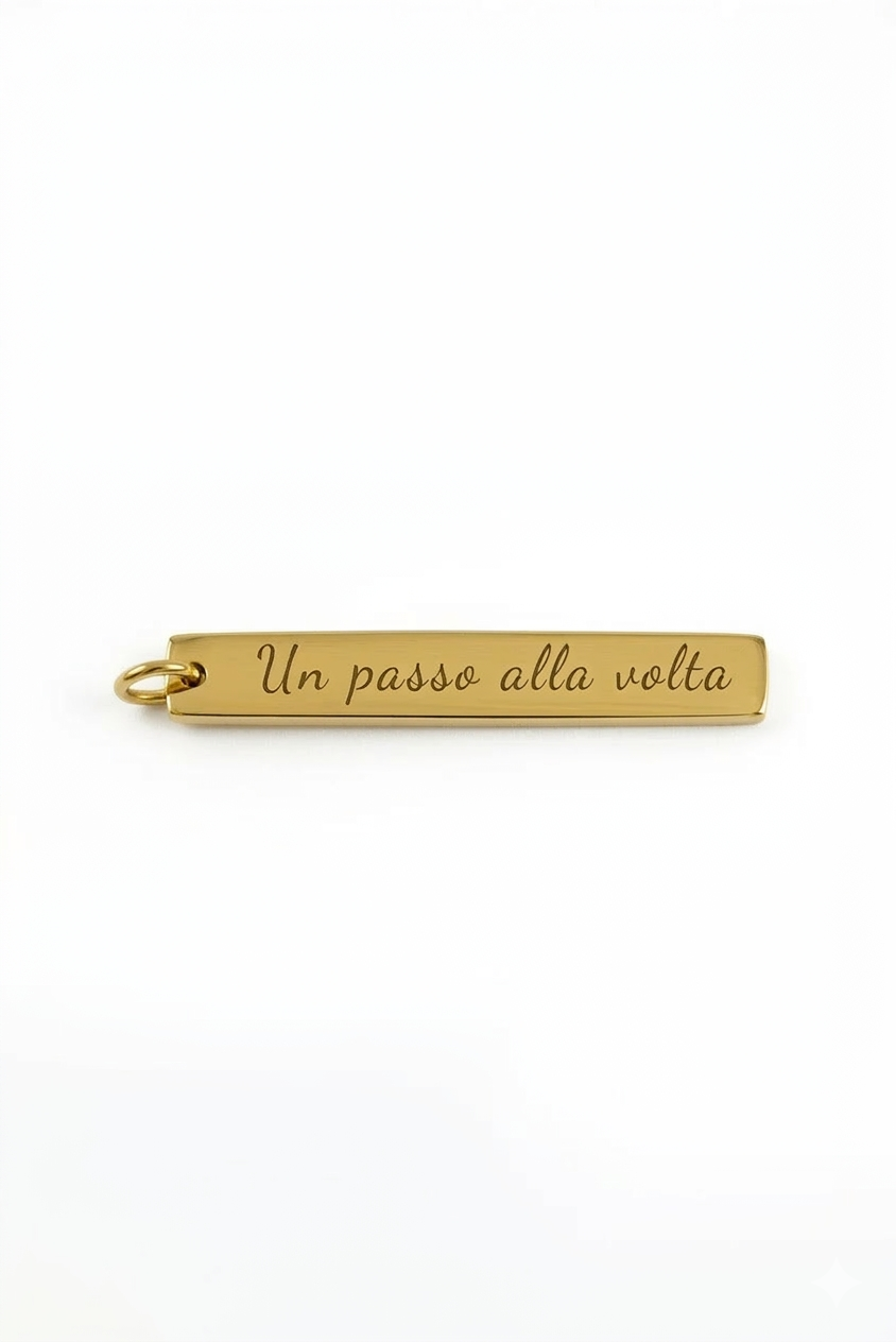 Ciondolo breve ma intenso personalizzabile