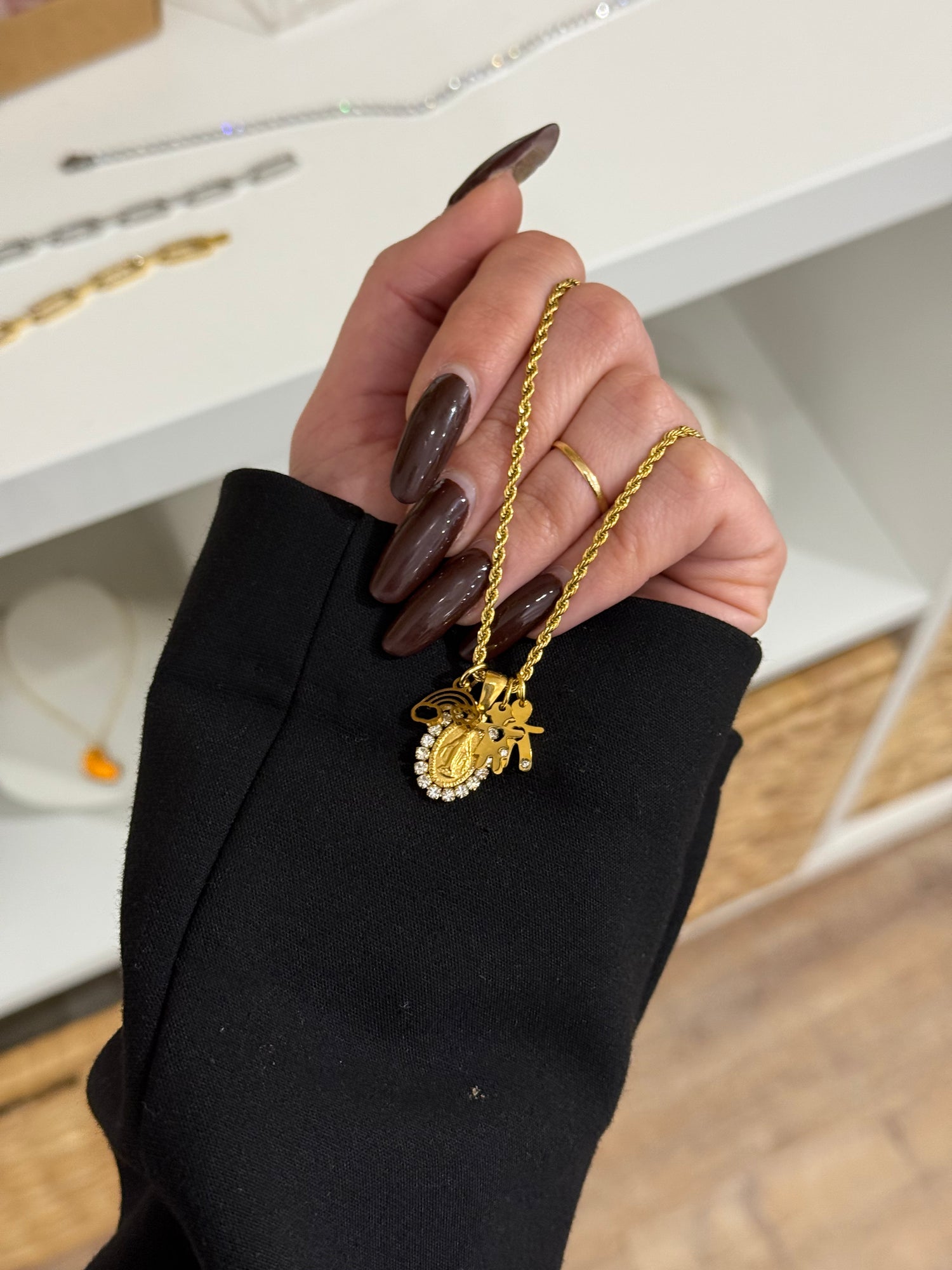 Ciondolo Madonnina Shine - Bilè