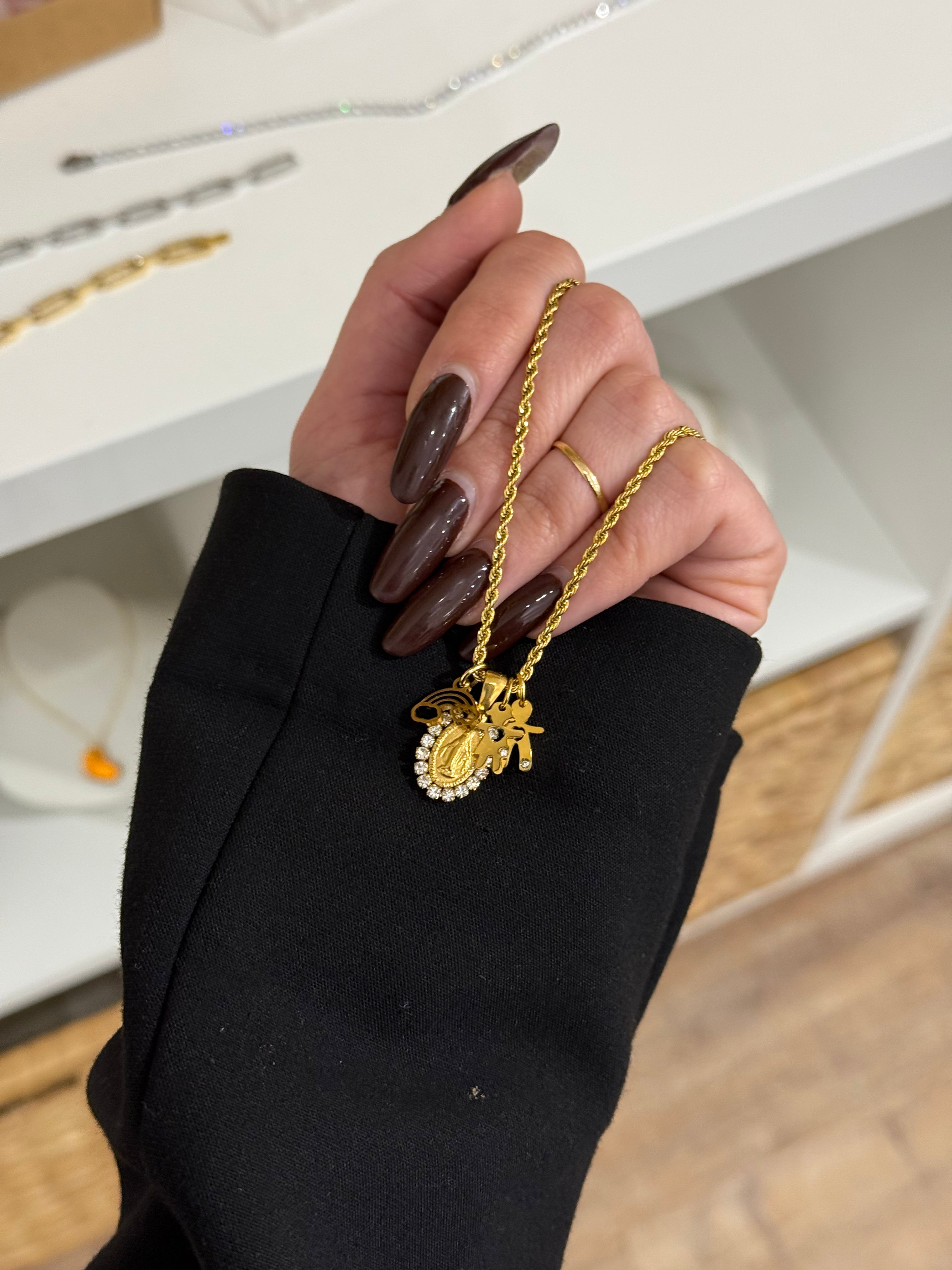 Ciondolo Madonnina Shine - Bilè