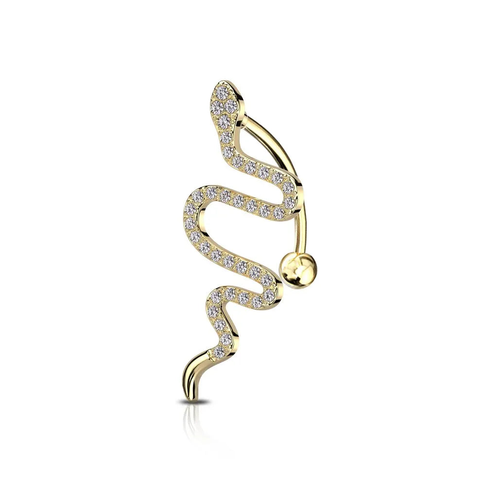 Piercing omebelico con Serpente