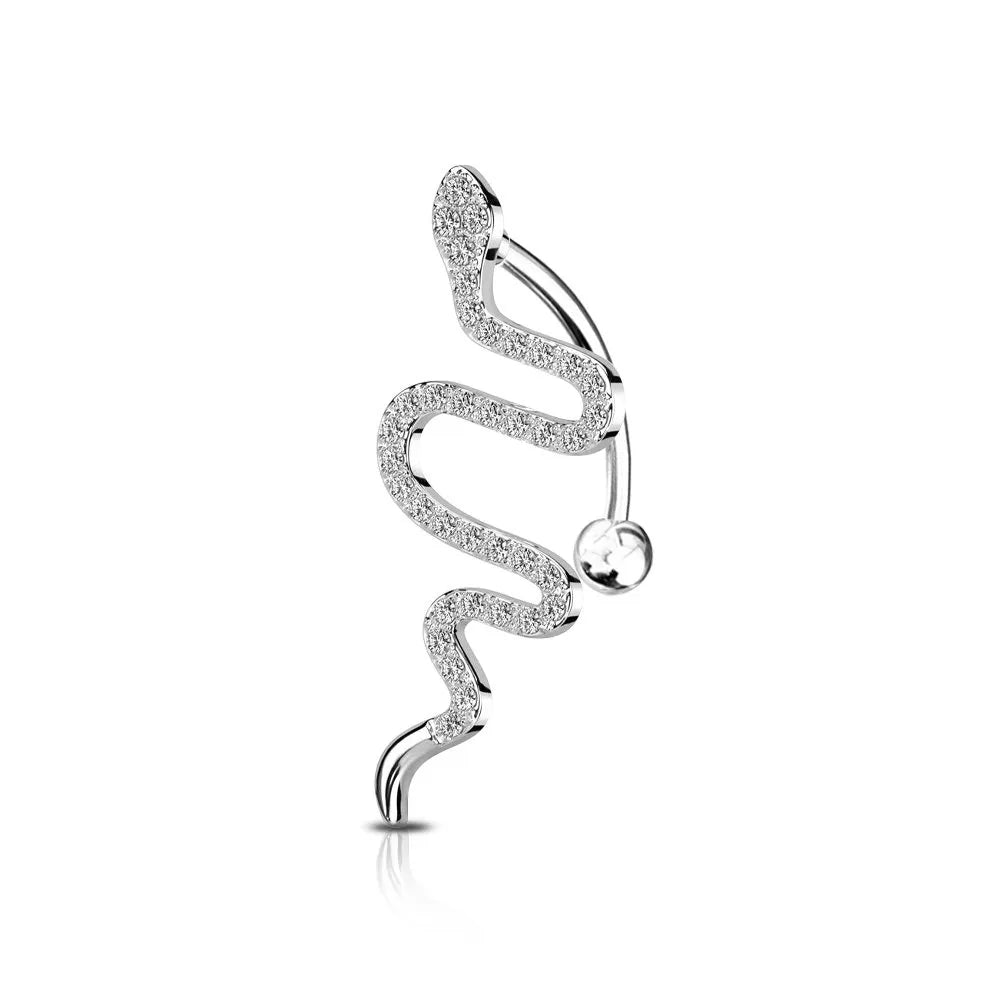 Piercing omebelico con Serpente