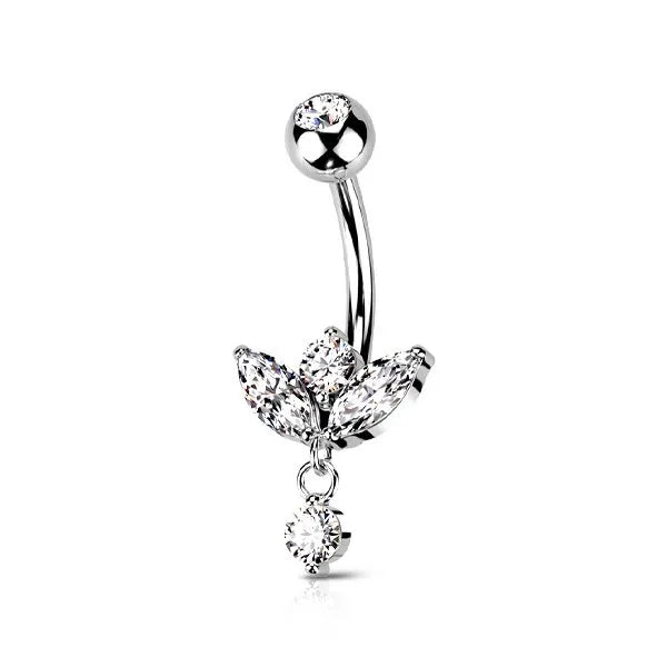 Piercing per ombelico con pietre