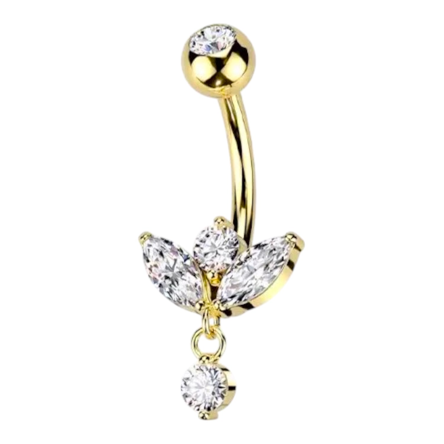 Piercing per ombelico con pietre