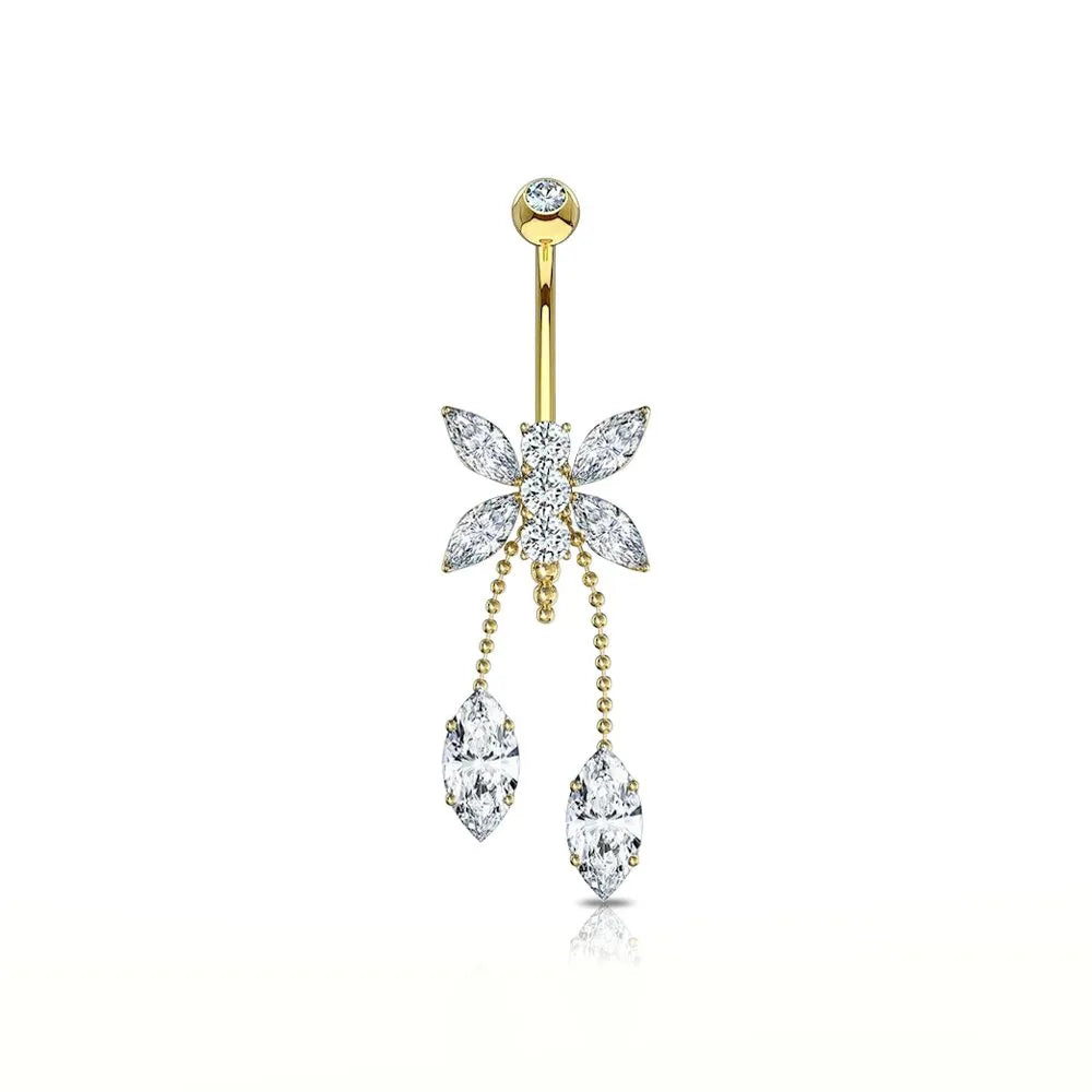 Piercing omebelico con Farfalla