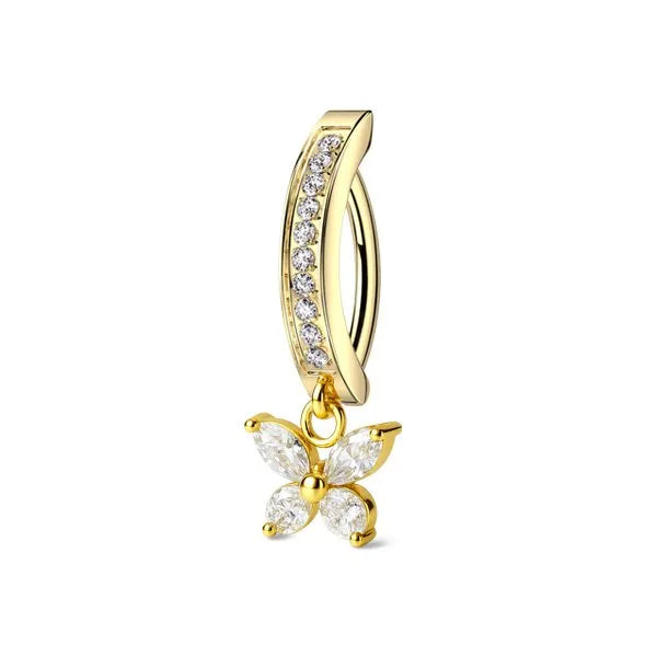 Cerchietto Butterfly pendente Ombelico