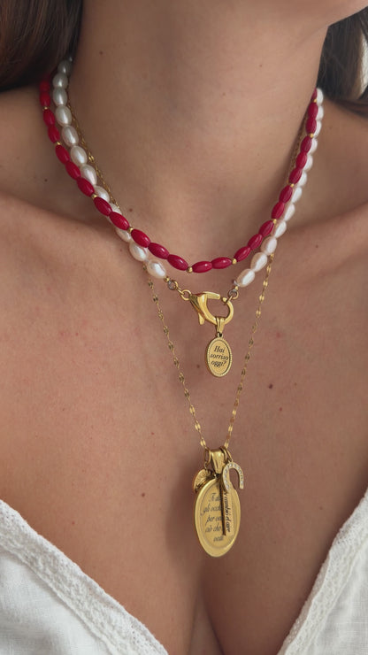 Collana Intensa Passione con moschettone porta ciondoli
