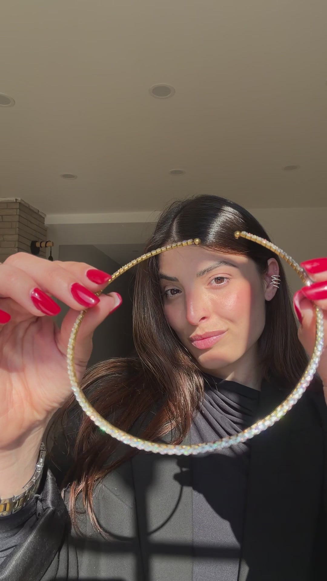 Collana tennis rigida