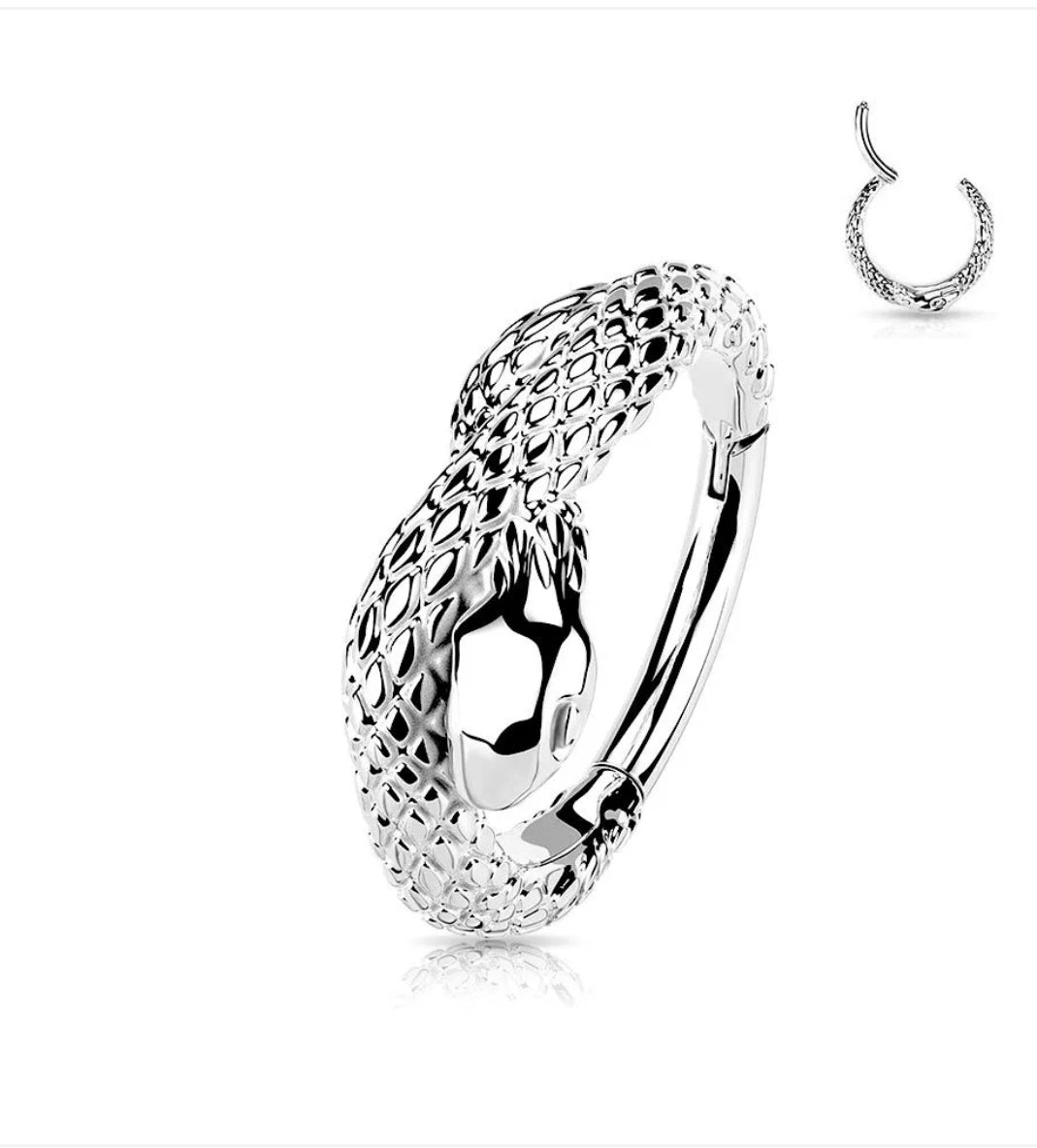 Cerchietto clicker Serpente in acciaio 316L - Bilè