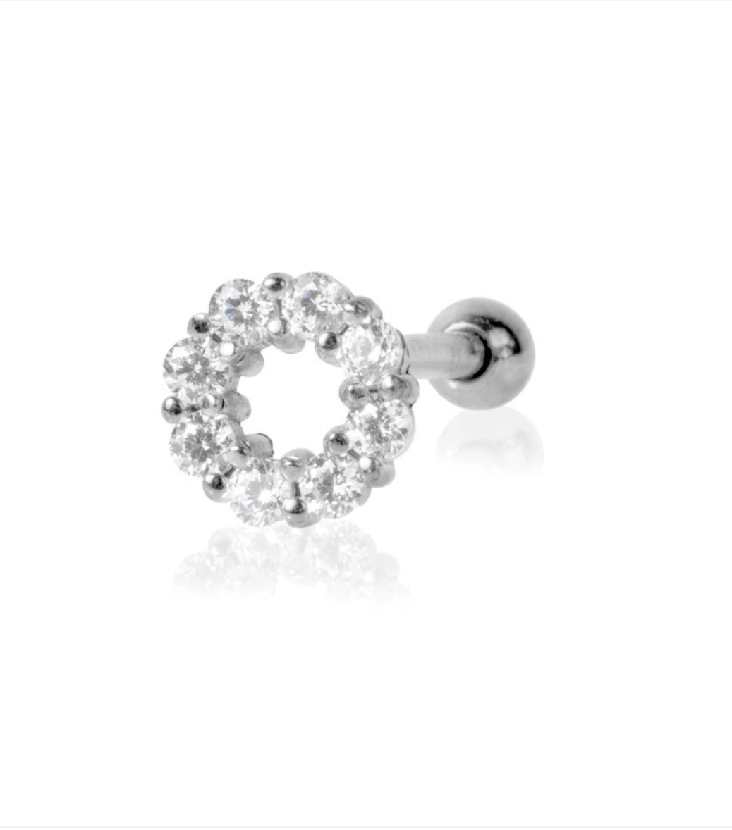 PIERCING IN ACCIAIO CHIRURGICO CON ZICONI - Bilè