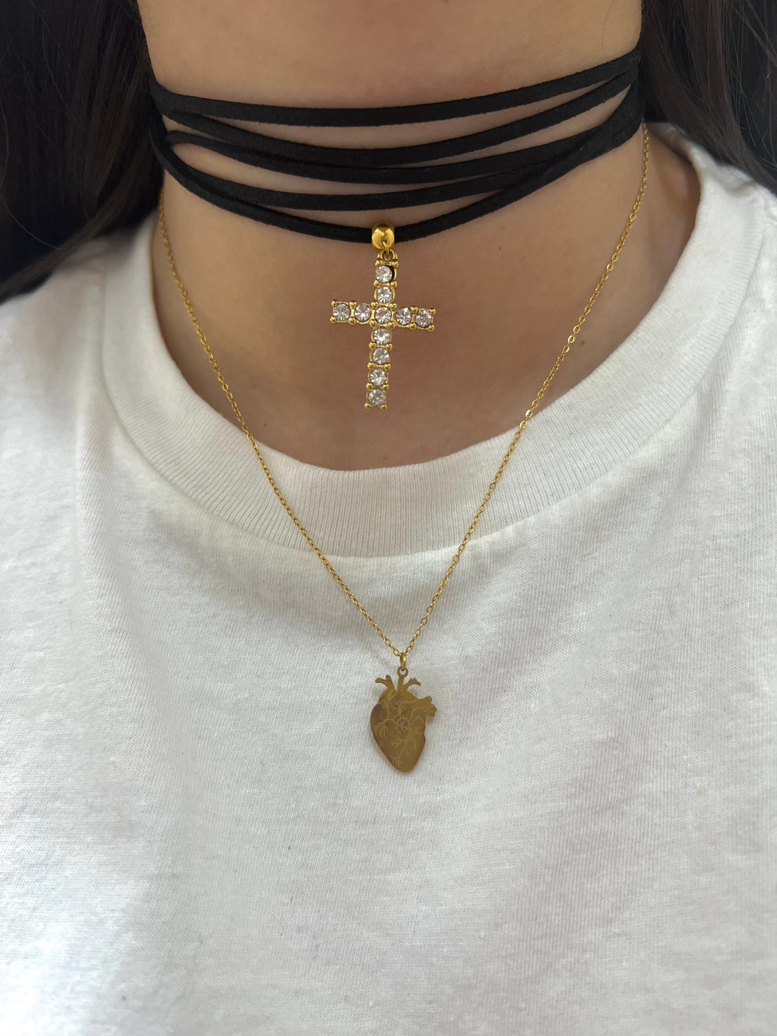 Choker con Croce Zirconata - Bilè