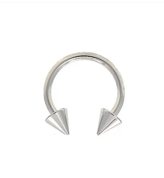 PIERCING FERRO DI CAVALLO CON PUNTE