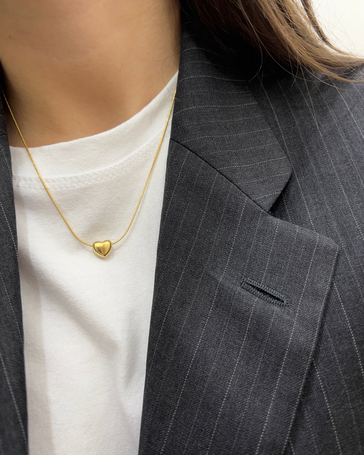 Collana cuoricino bombato - Bilè