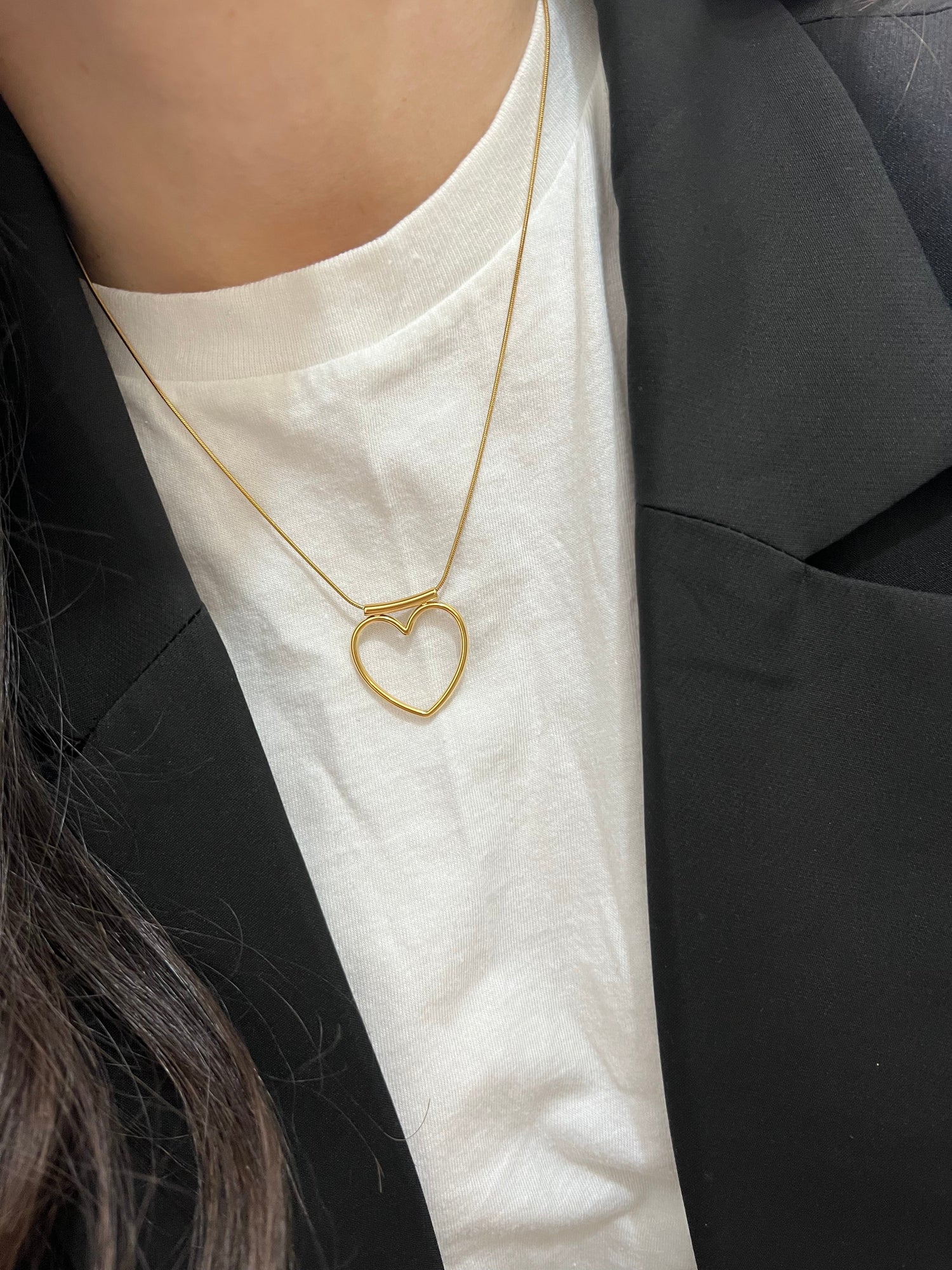 Collana Cuore vuoto - Bilè